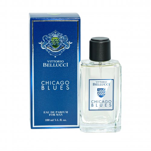 Apa de parfum pentru barbati, Chicago Blues, Vittorio Bellucci, 100ml