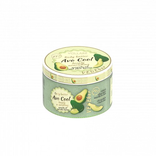 Unt de corp hidratant, cu avocado, Vegan, Avo Cool, Vollare Cosmetics, 200ml