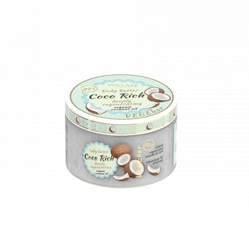 Unt de corp regenerator, cu cocos, Vegan, Coco Rich, Vollare Cosmetics, 200ml