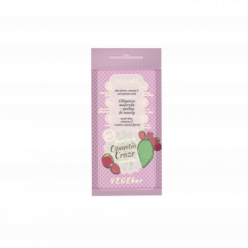 Peeling Vegan pentru fata, cu Shea Butther, Vollare Cosmetics, 8ml