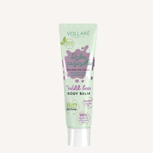 Balsam de corp BIO hidratant cu extract de albine, Wild Bee Body Balm, Vollare Cosmetics, 250ml