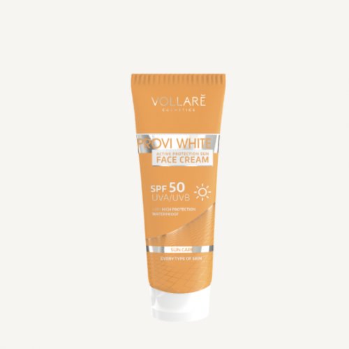 Crema de fata pentru protectie solara, cu SPF50, Provi White, Vollare Cosmetics, 50ml