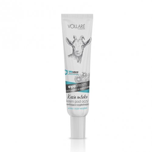 Crema de ochi BIO, cu proteina din lapte, cu arnica, Goat's Milk, Vollare Cosmetics, 15 ml