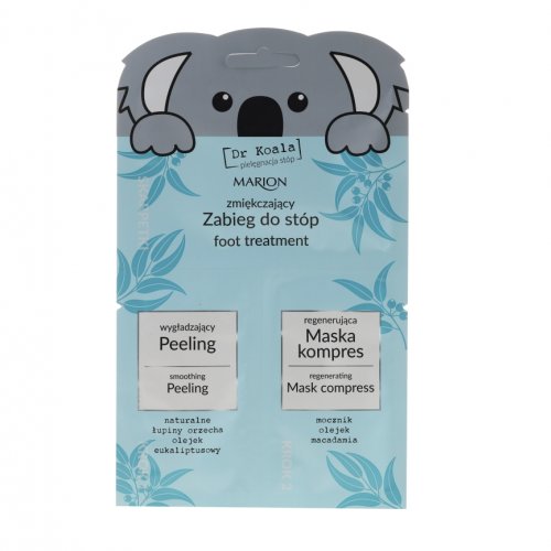 Set Masca de picioare si Tratament pentru peeling si hidratare, Dr. Koala, 12.5ml