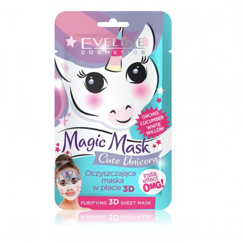 Masca de fata de curatare, Magic Unicorn, Eveline Cosmetics