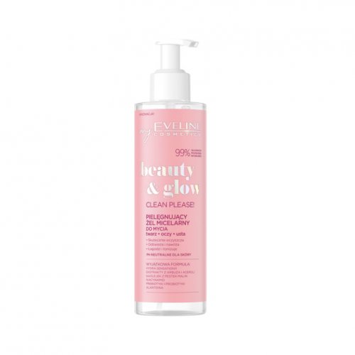 Gel de curatare a fete, Clean Please Beauty and Glow, Eveline Cosmetics