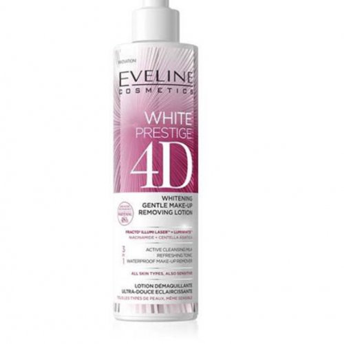 Lapte demachiant cu efect de albire, White Prestige 4D, Eveline Cosmetics, 245ml