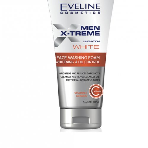 Spuma de curatare a fetei cu efect de albire, Men X-Treme, Eveline Cosmetics, 150ml
