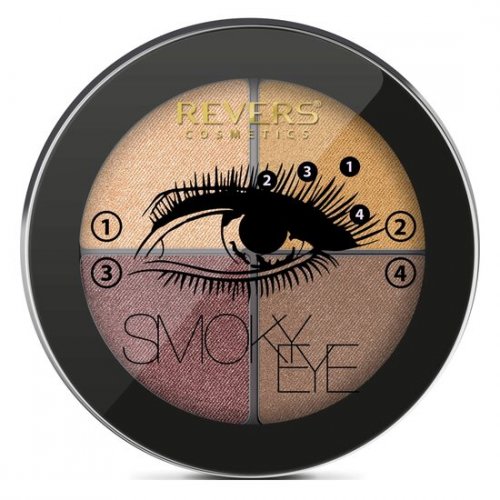 Paleta farduri de pleoape, Smoky Eyes Sidefat, 14, Revers, 8gr
