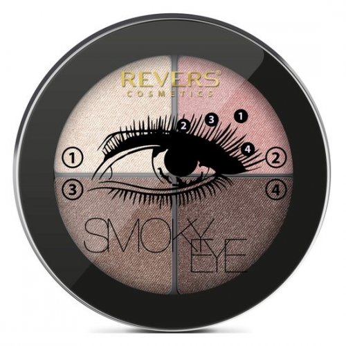 Paleta farduri de pleoape, Smoky Eyes Sidefat, 5, Revers, 8gr