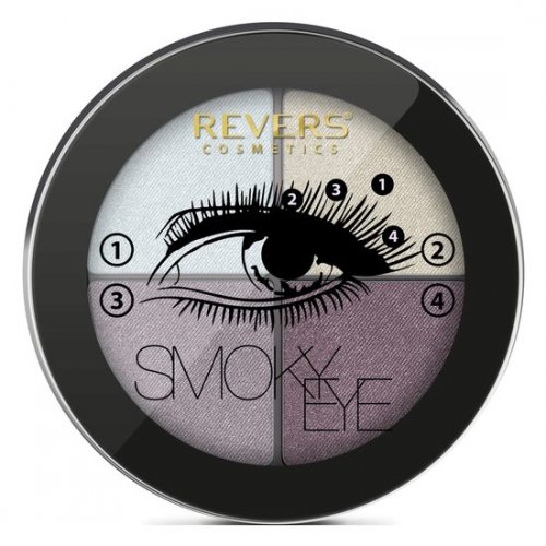 Paleta farduri de pleoape, Smoky Eyes Sidefat, 15, Revers, 8gr