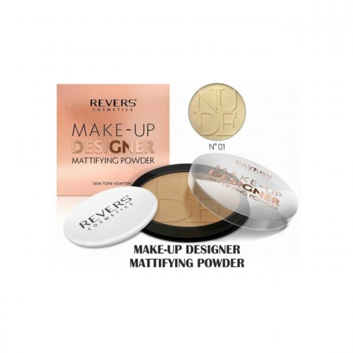 Pudra matifianta, Make-up Designer, Nuanta 01, Revers, 9gr