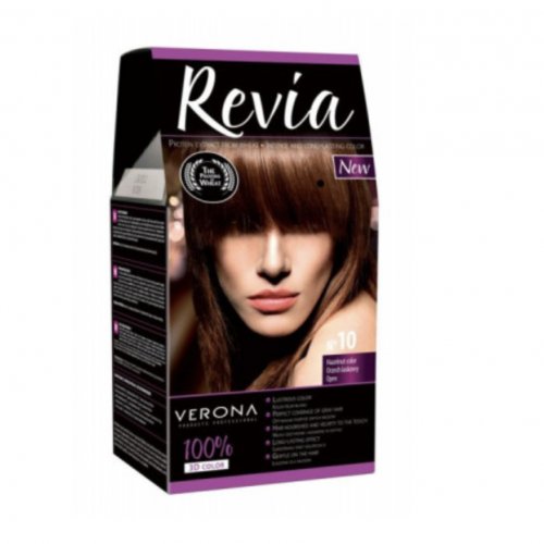 Vopsea de par, cu proteine, hidratanta, Revia, nr. 10 Maro - Aluna