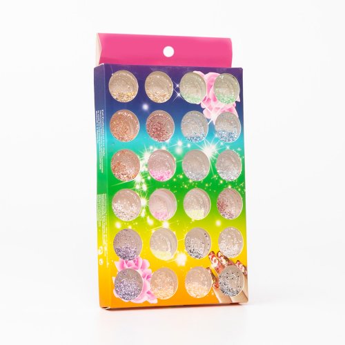 Sclipici unghii, multicolor, 24 cutii